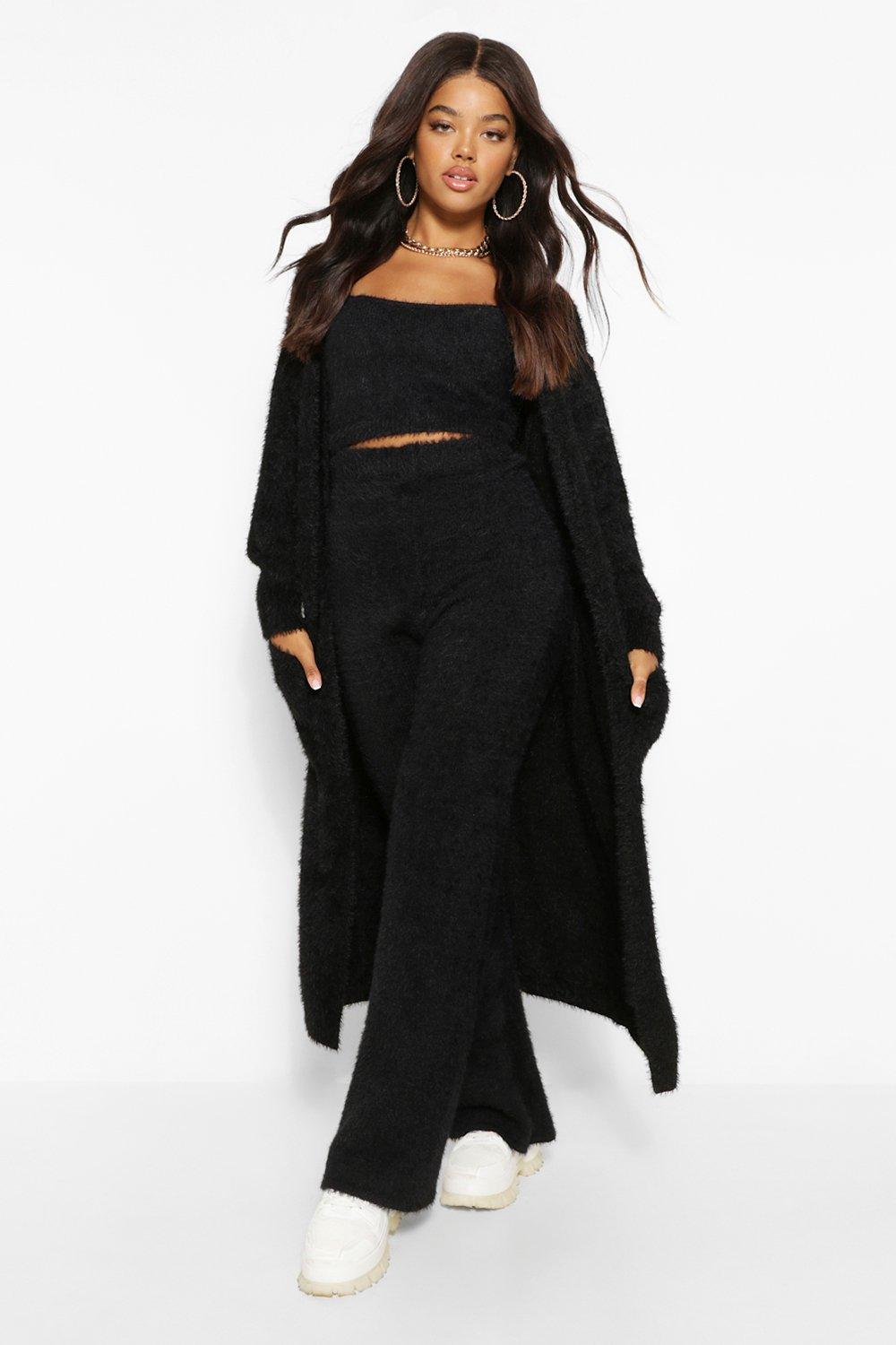 black maxi cardigan