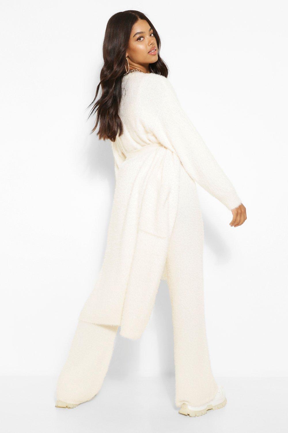 maxi fluffy cardigan