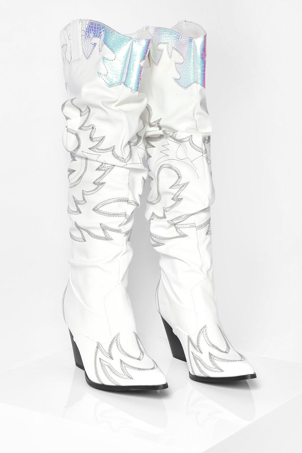 holographic cowboy boots
