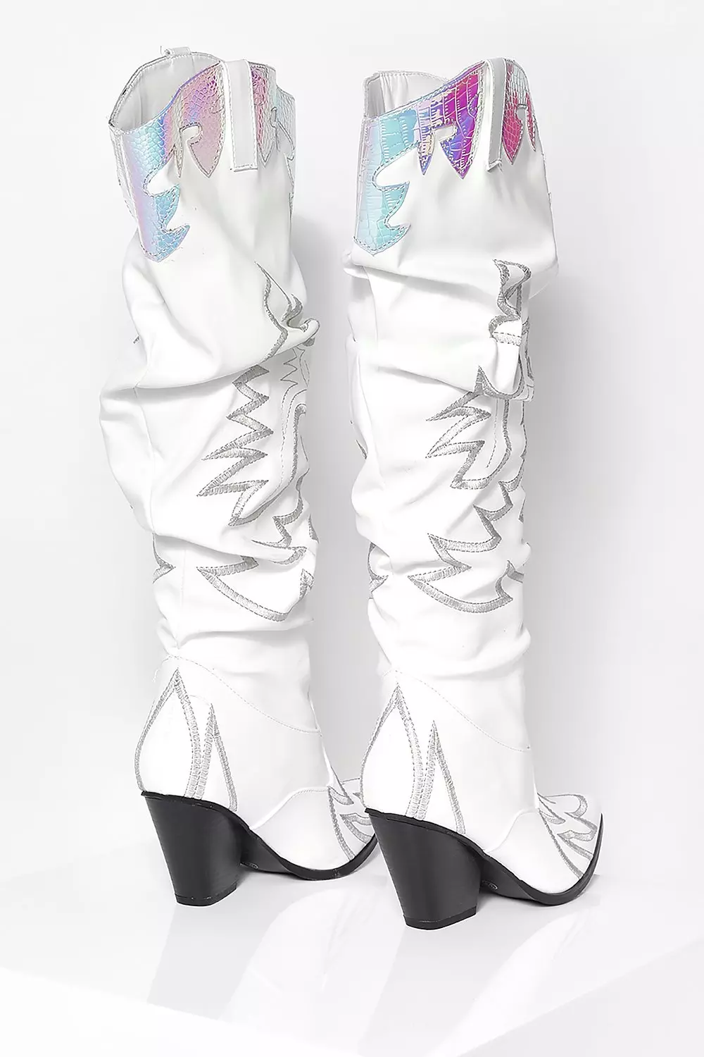 Holographic shop cowboy boots