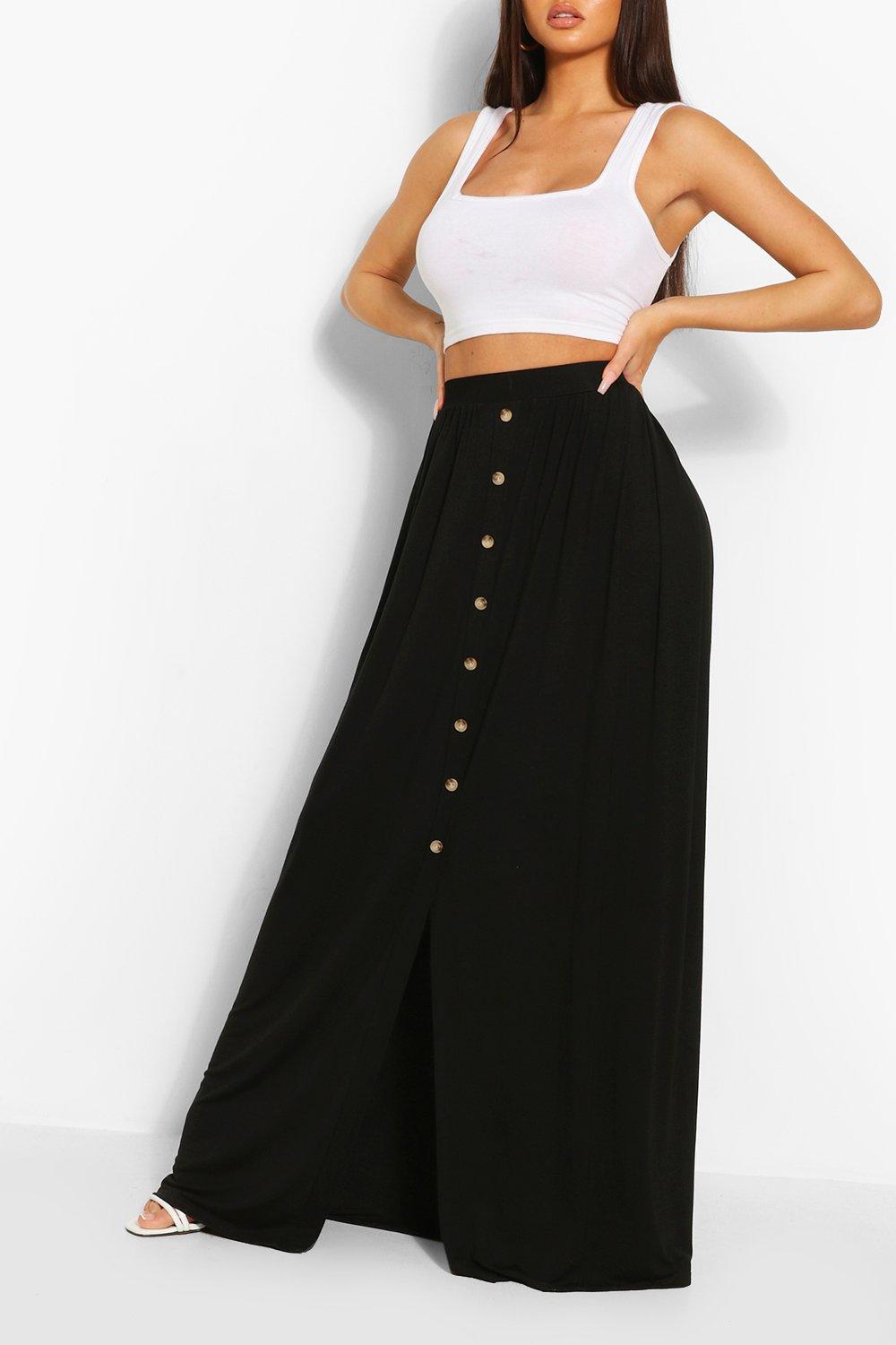 boohoo floor sweeping maxi skirt