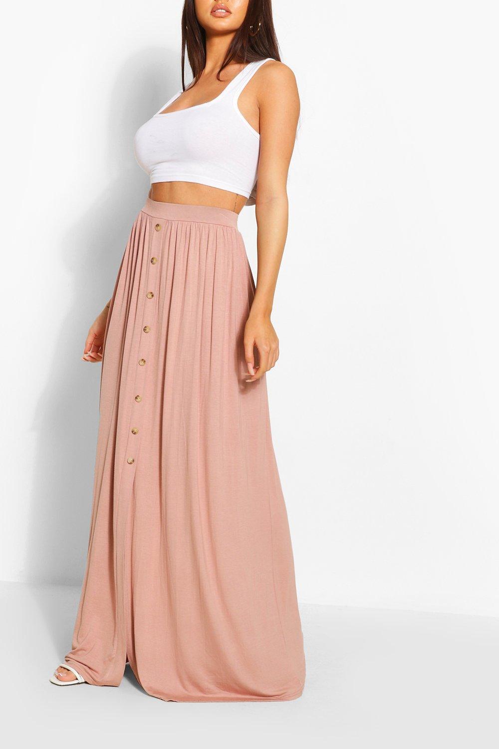 boohoo floor sweeping maxi skirt