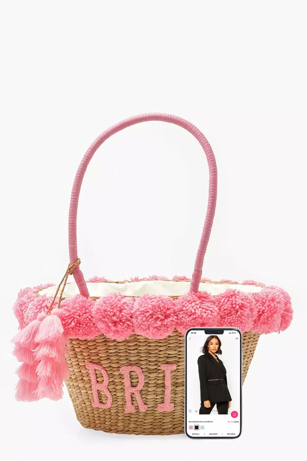 Bride pom cheap pom bag