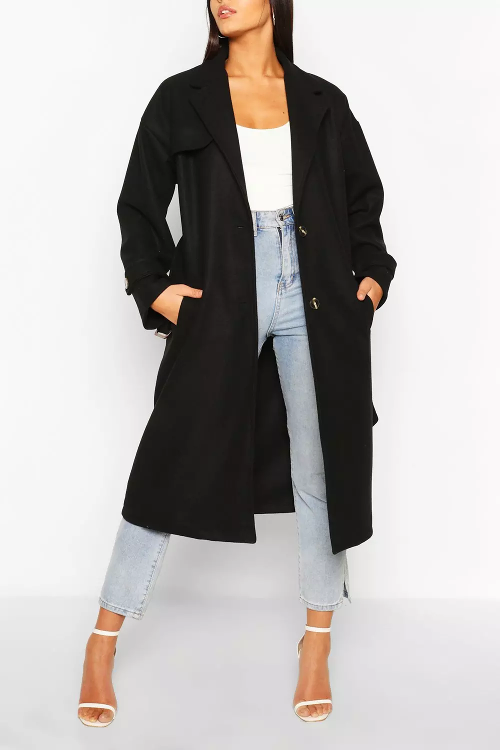 Boohoo 2024 black coat