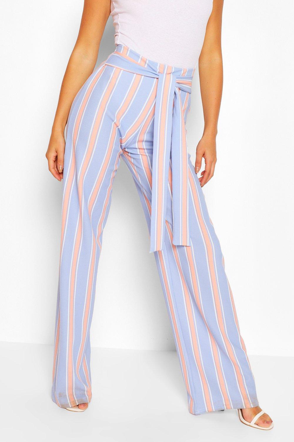 Pastel striped sale pants