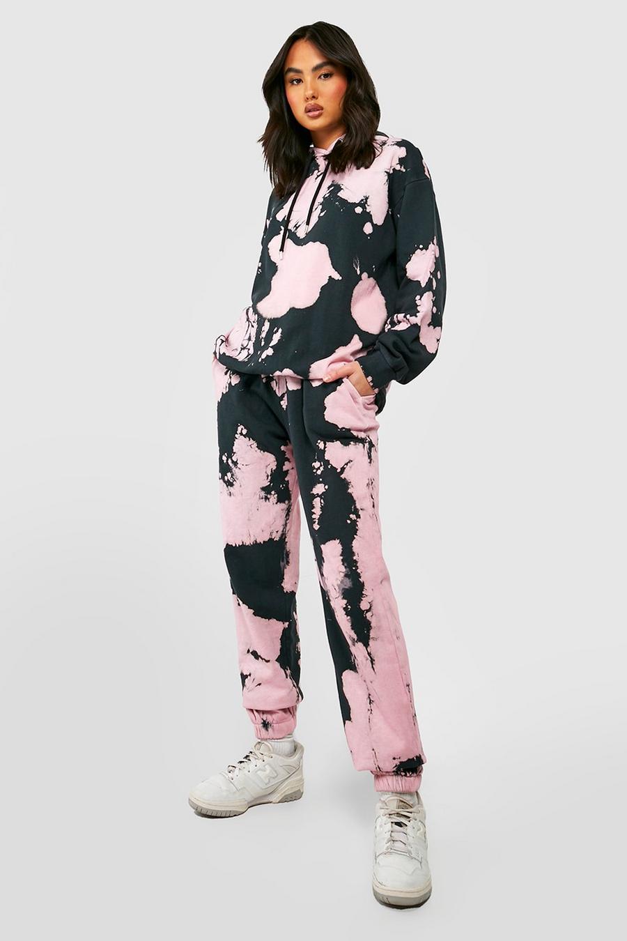 Pink rosa Tie Dye Joggers image number 1