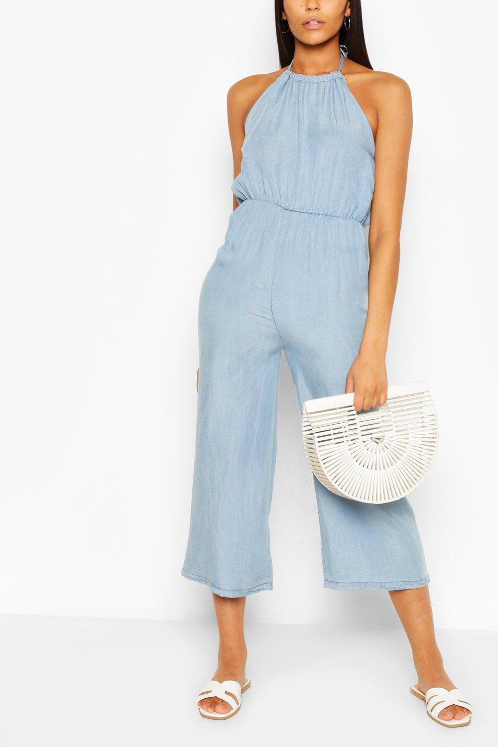 chambray jumpsuit uk