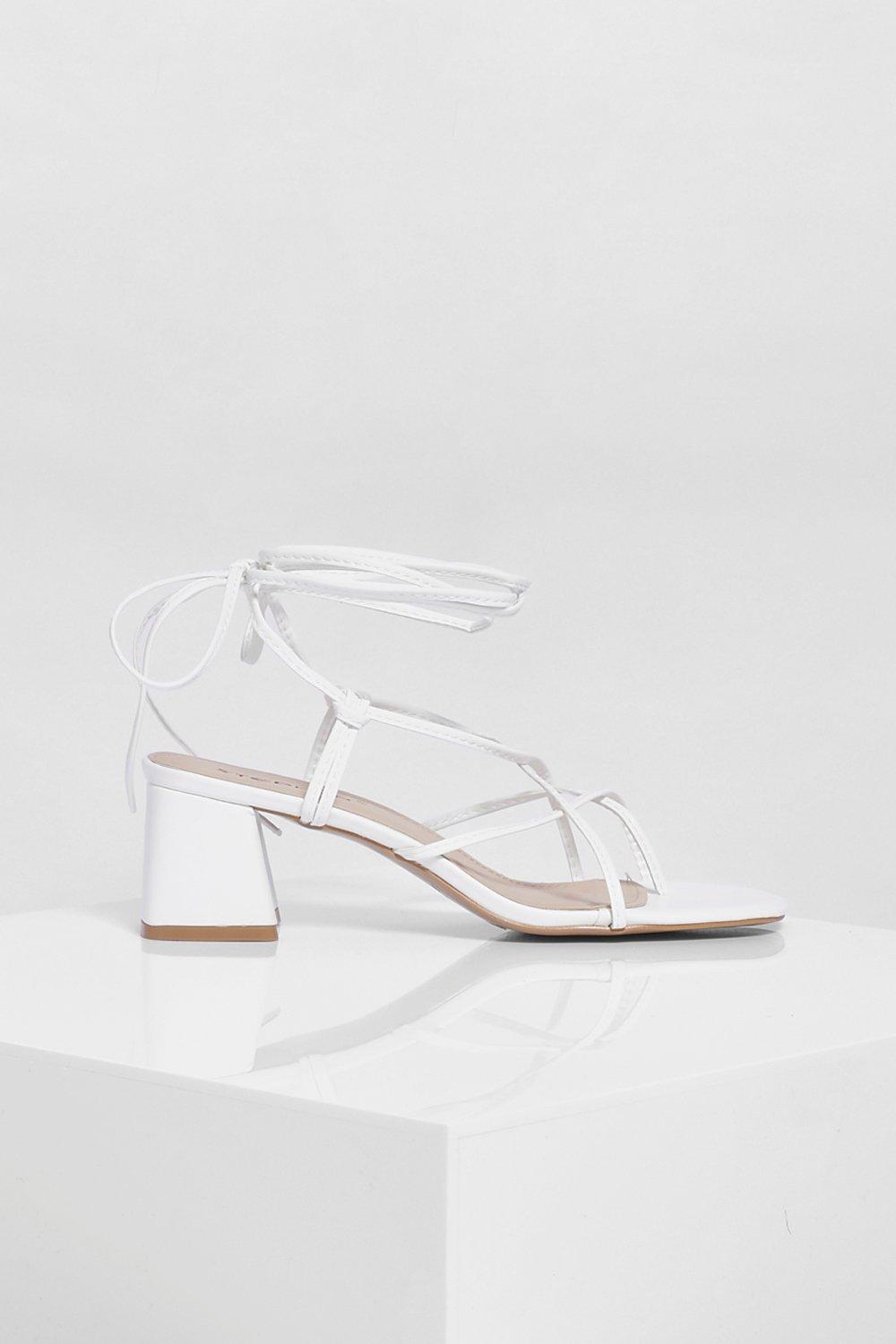 boohoo low block heel