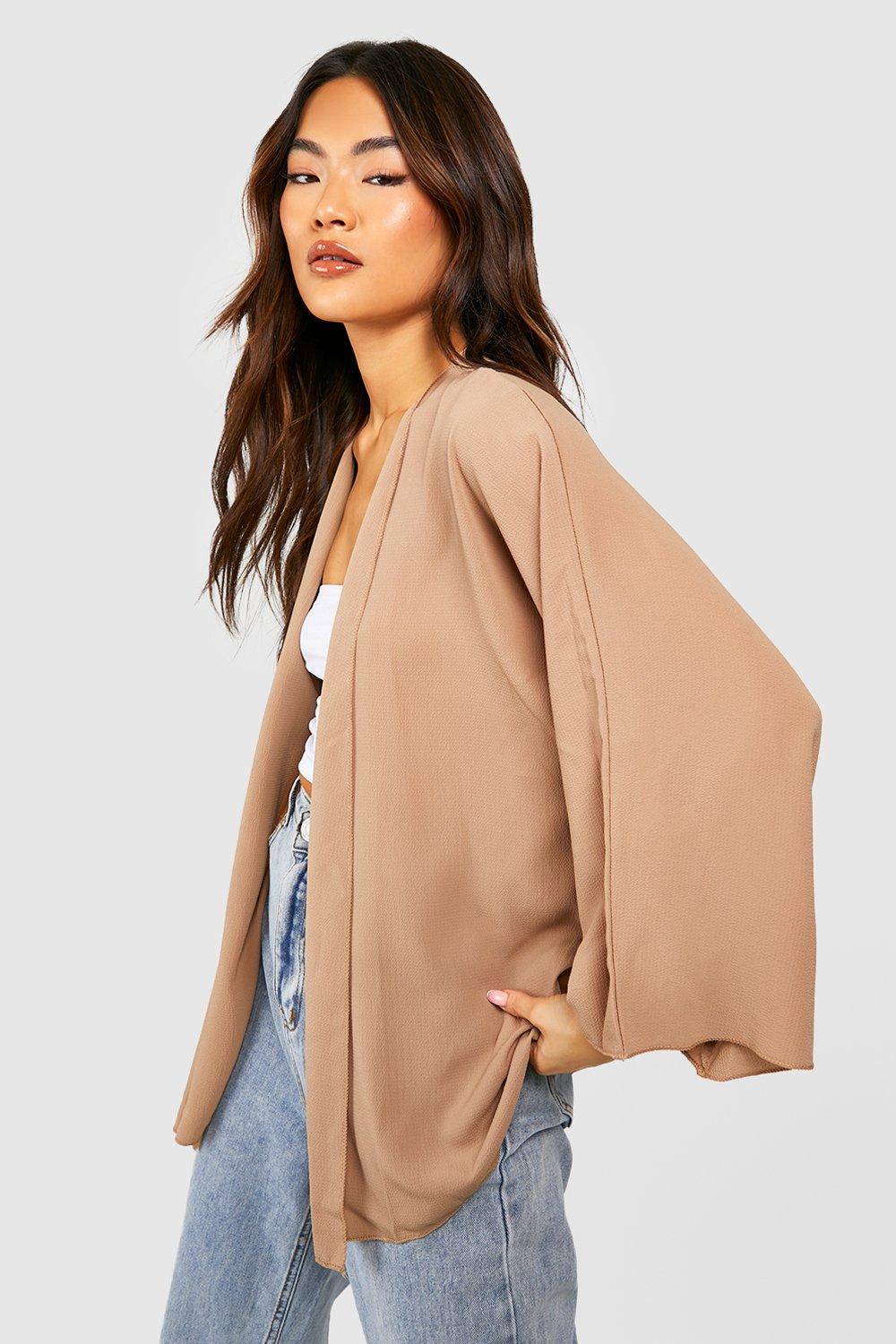 Beige kimono sale cardigan