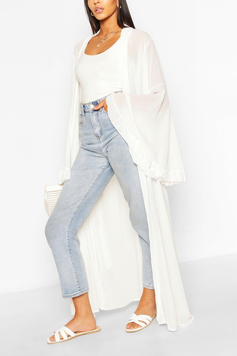 boohoo maxi kimono