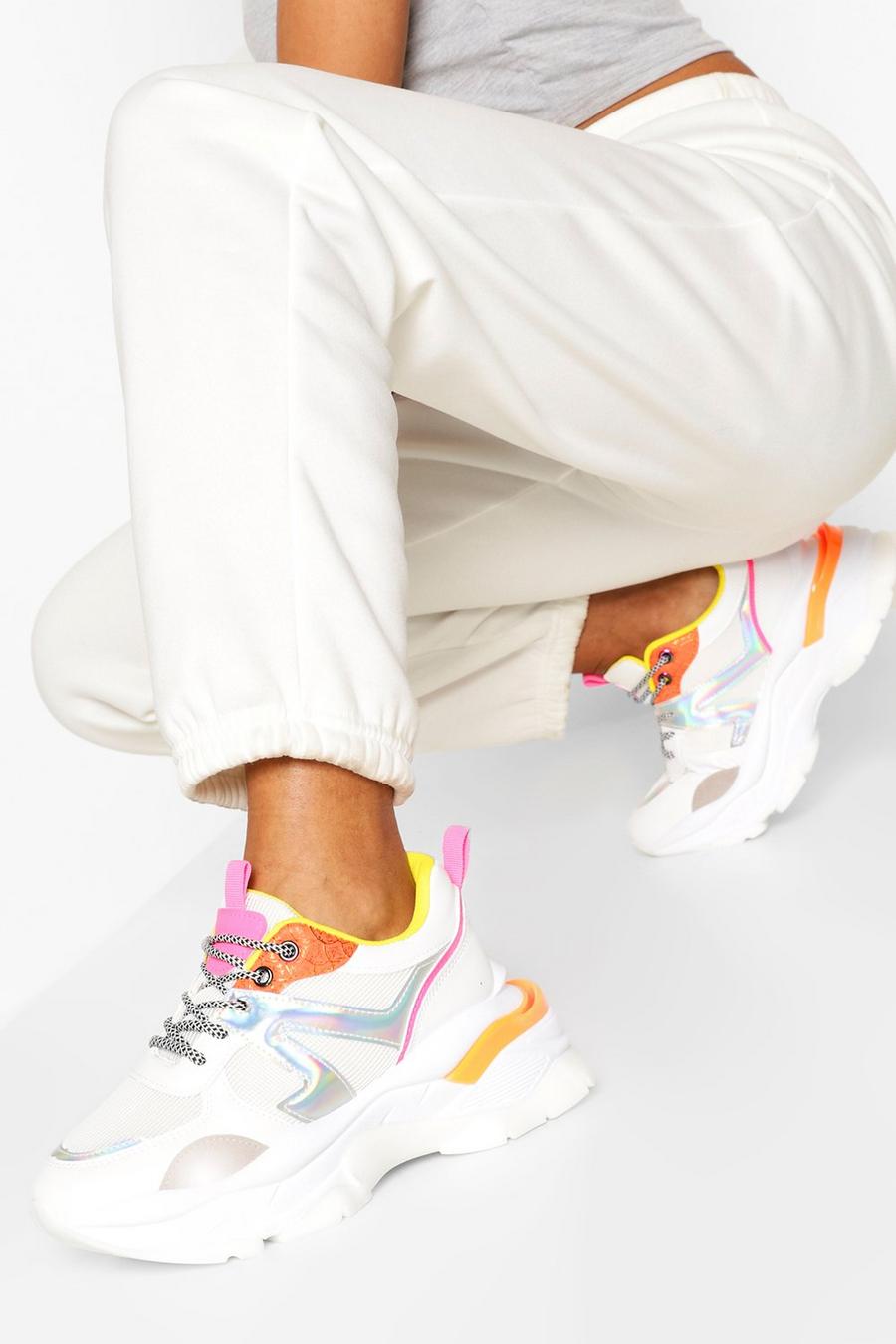 Zapatillas deportivas gruesas con colores en bloque image number 1