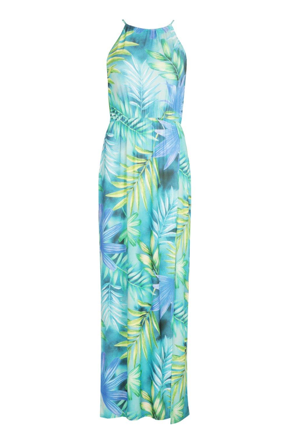 boohoo leaf print dress