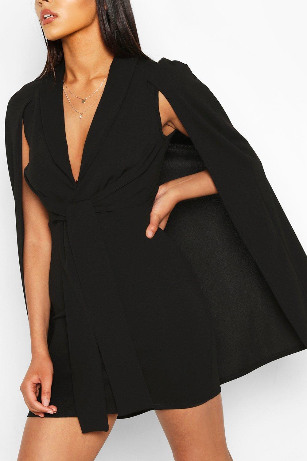 boohoo tie front dress