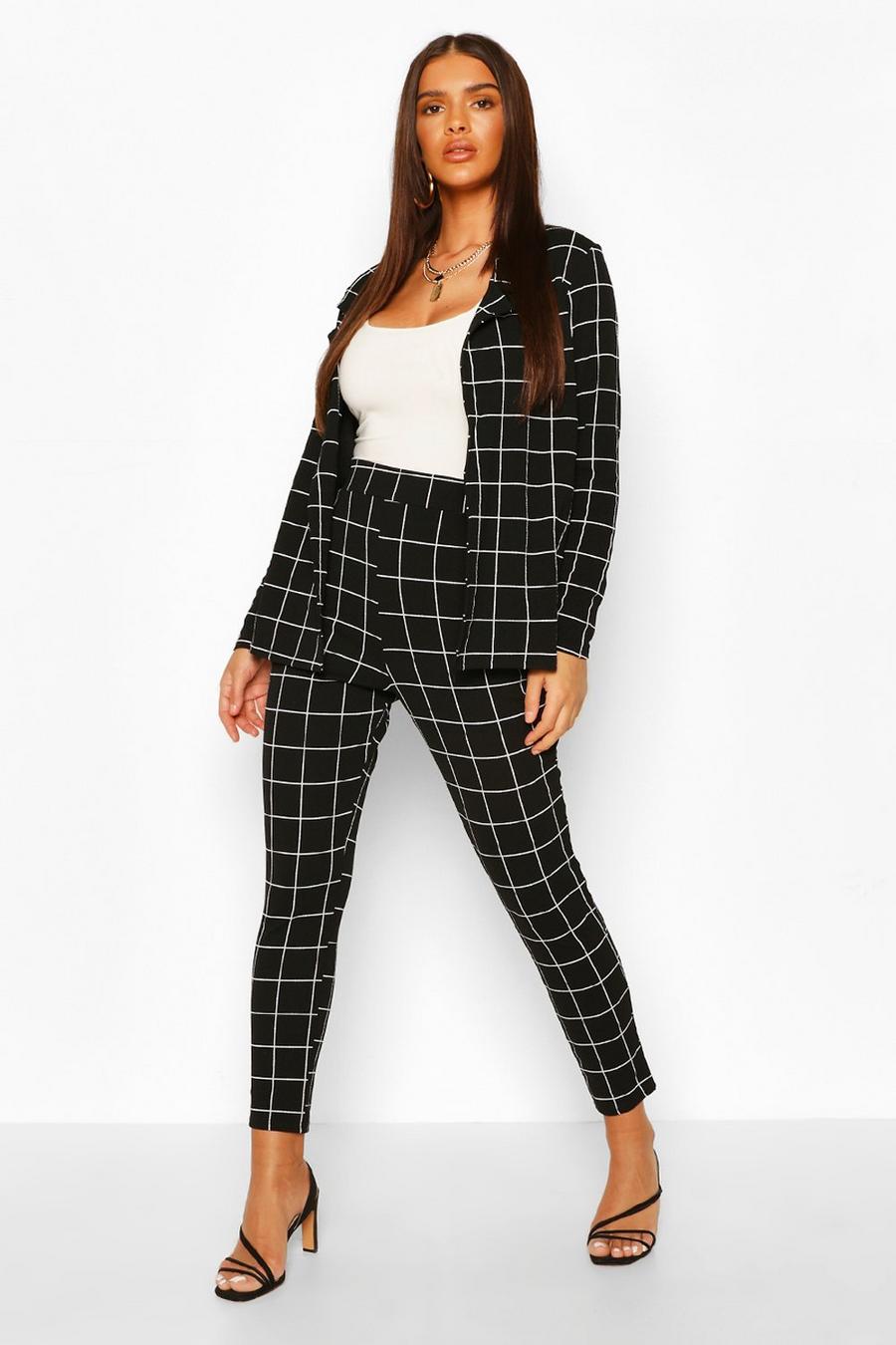 Grid Check Blazer & Trouser Co-Ord Suit image number 1