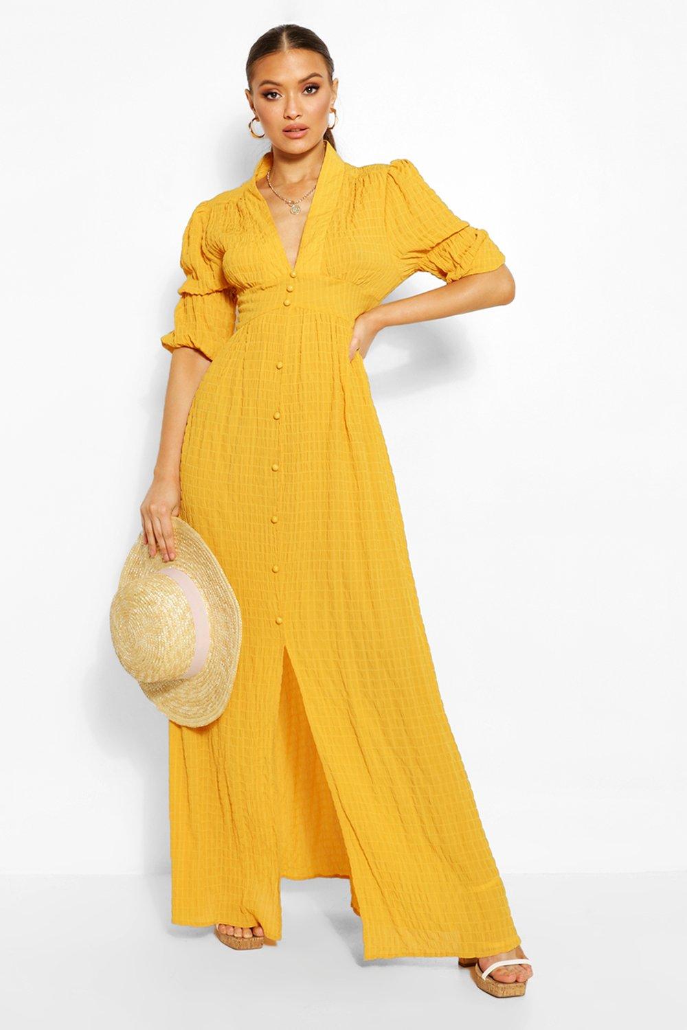 balloon sleeve maxi
