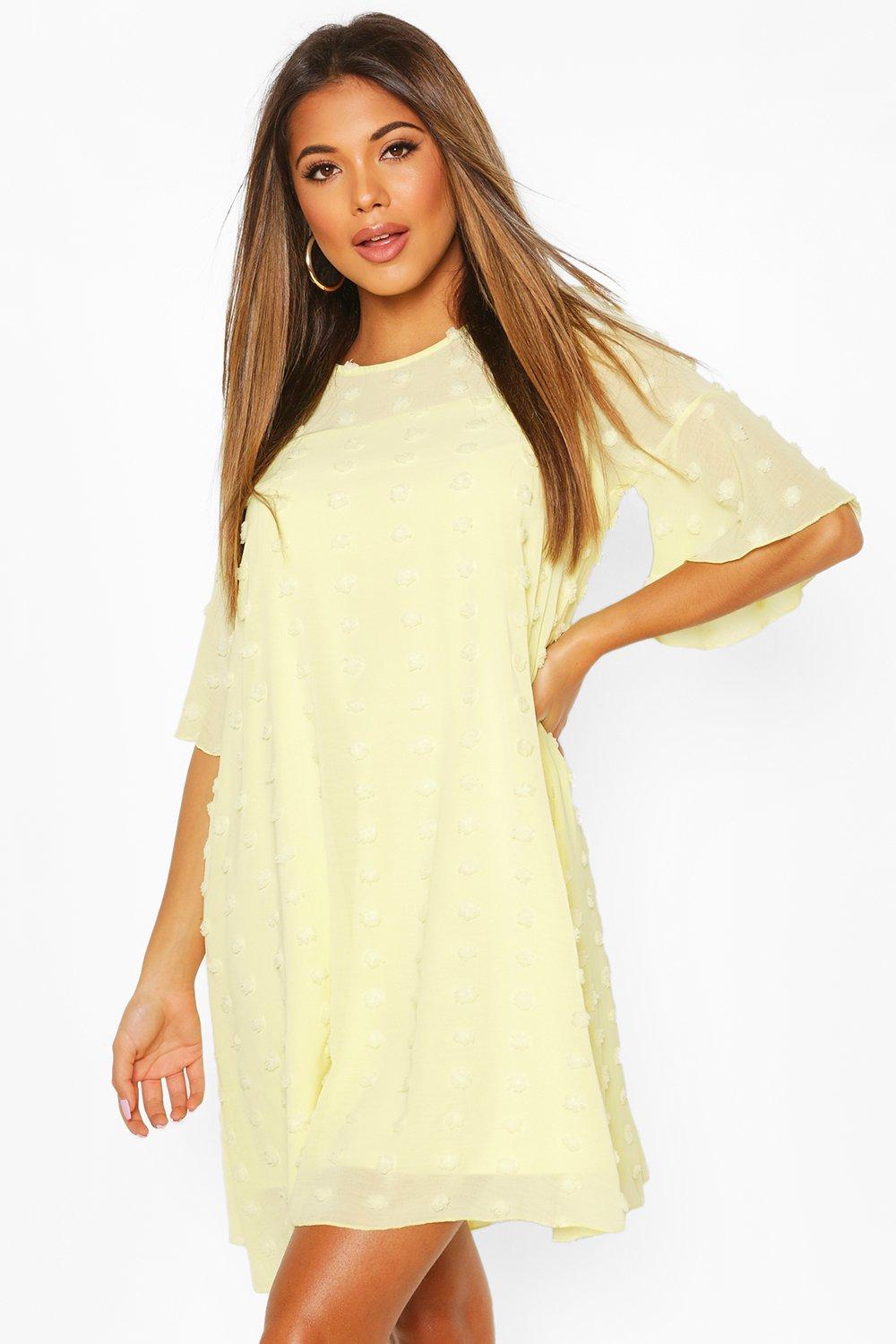 Boohoo pom pom dress 2025