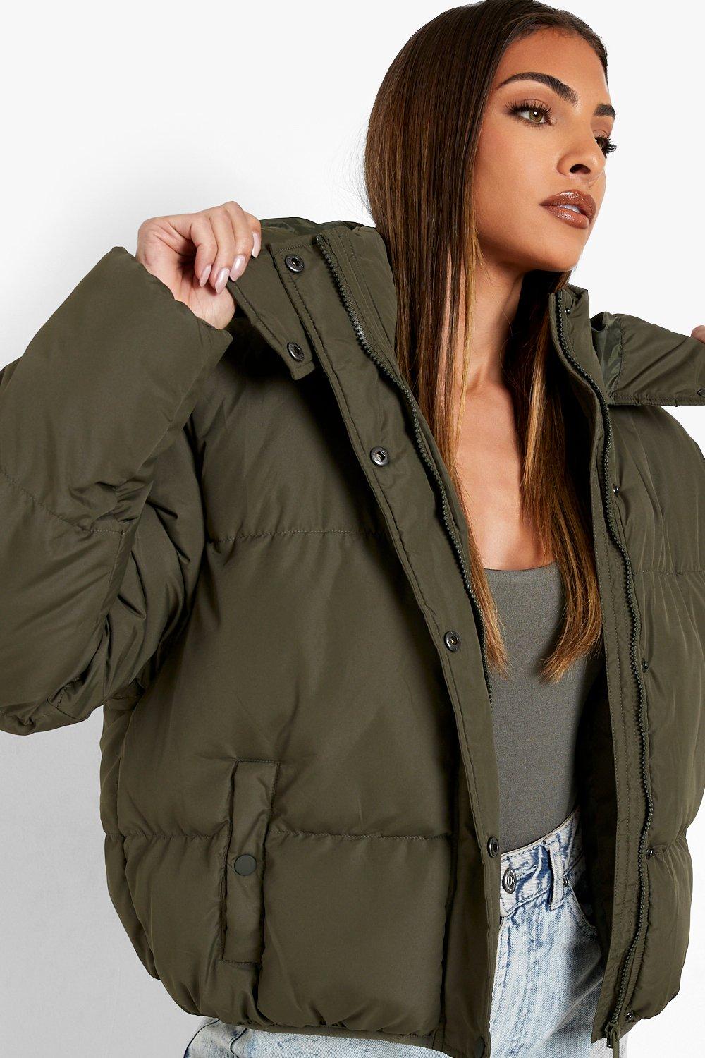 Hooded Padded Jacket boohoo