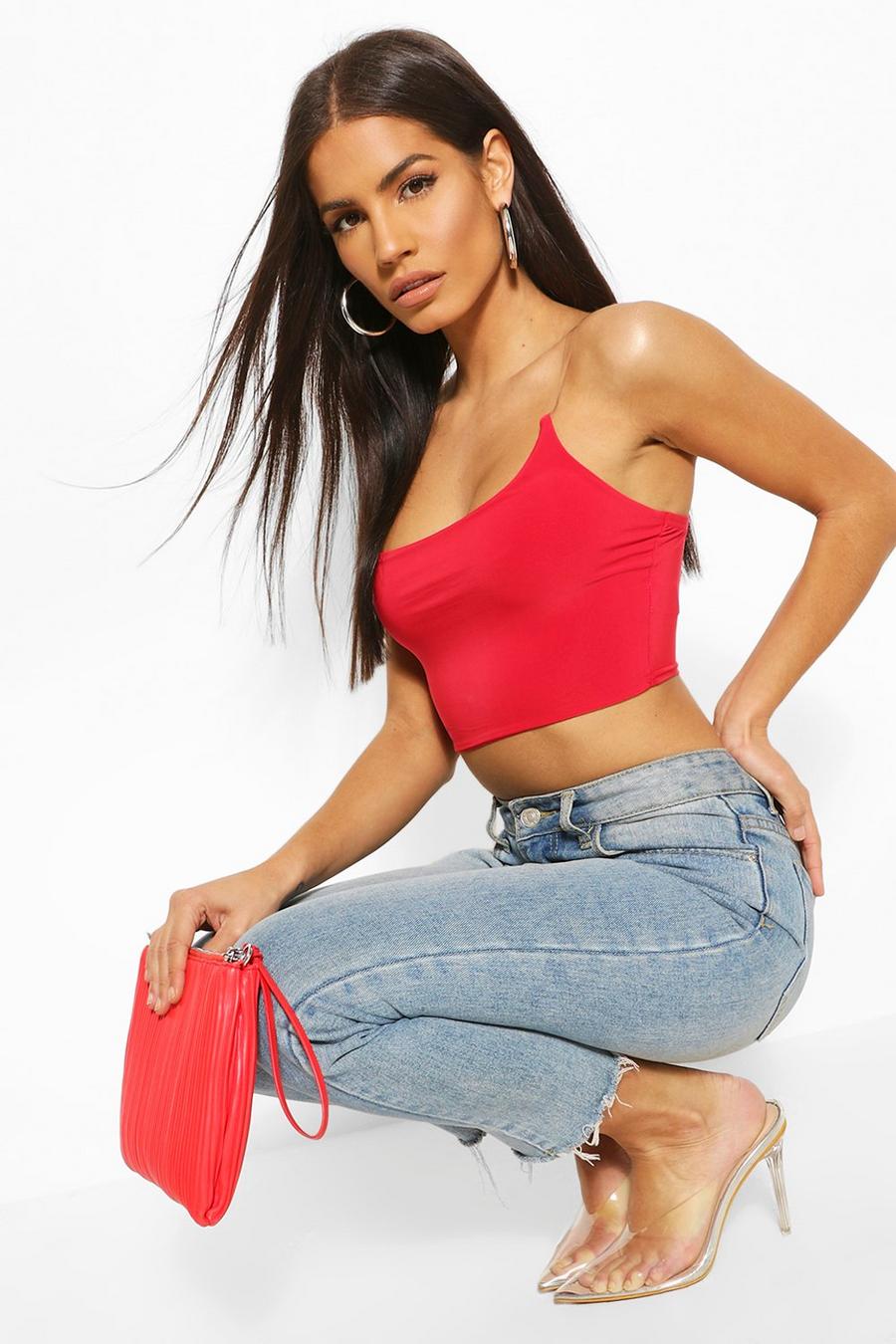Clear StrapSlinky Crop Top image number 1