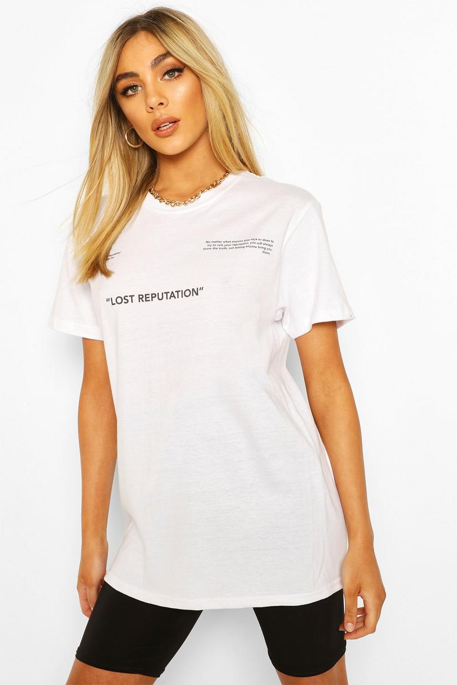 White Lost Reputation T-Shirt image number 1
