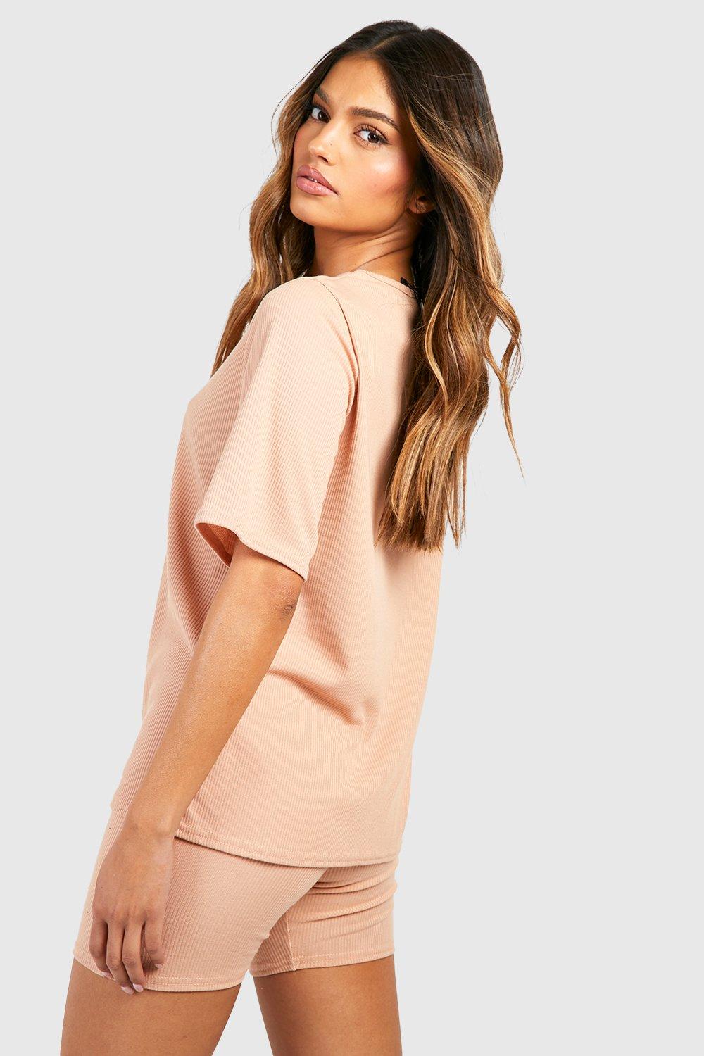 t shirt biker short set