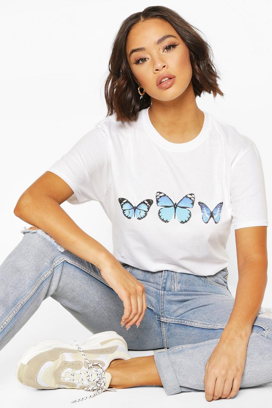 T-Shirt mit Schmetterlings-Print image number 1