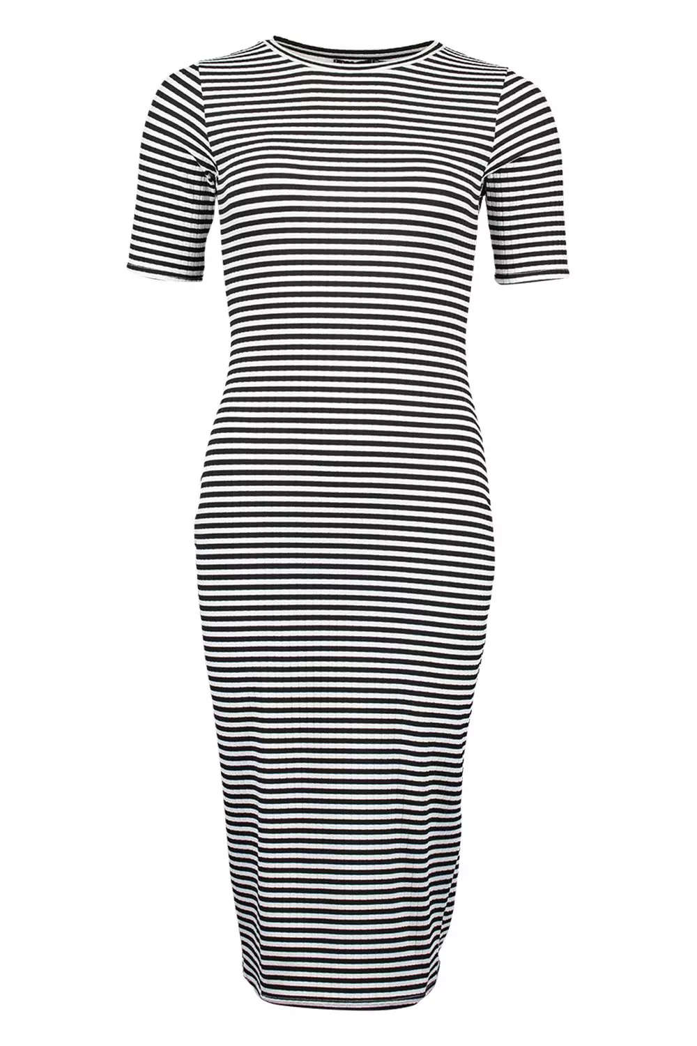 progressiv højde dedikation Women's Striped Rib Midi Dress | Boohoo UK