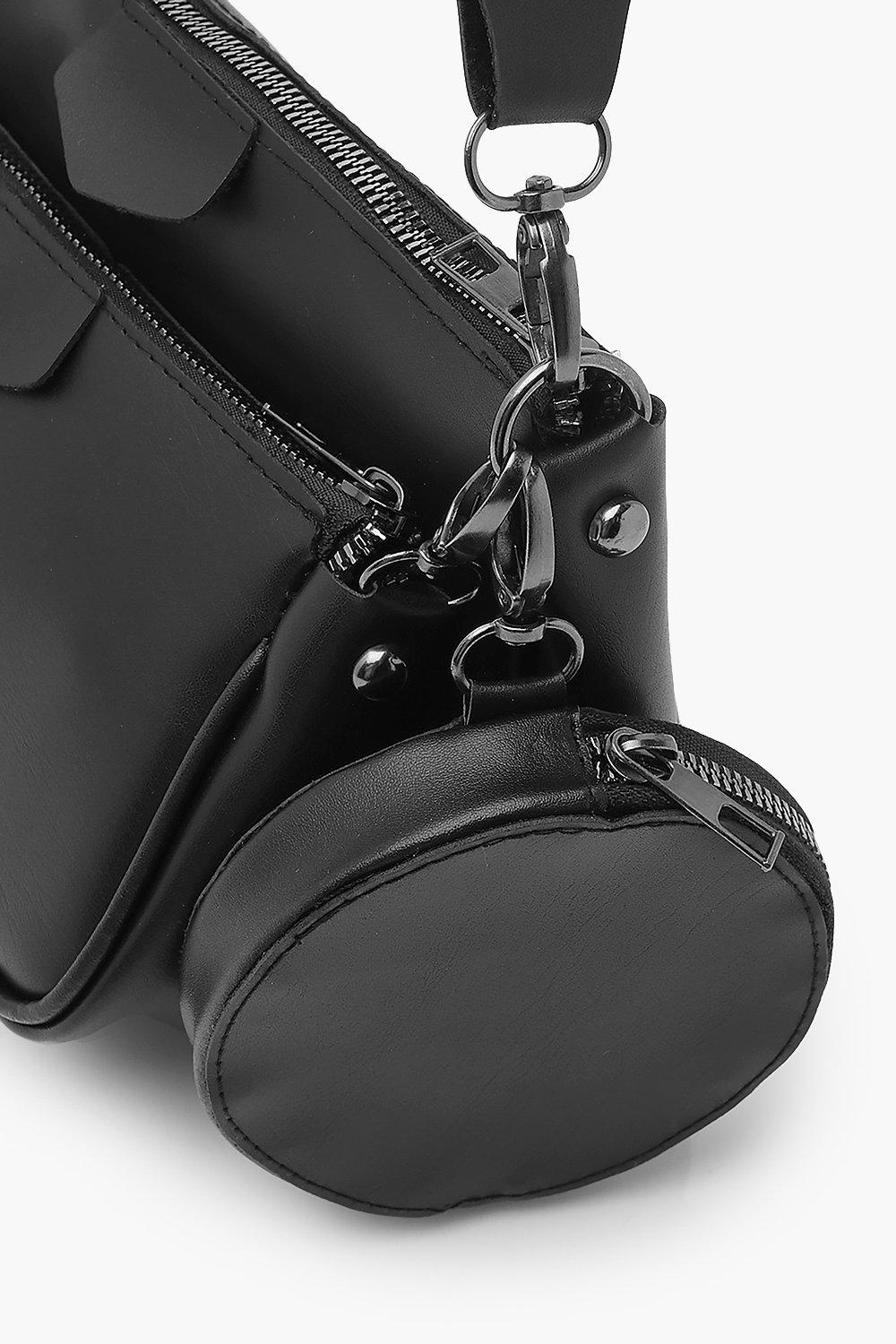 Multi pocket leather online crossbody bag