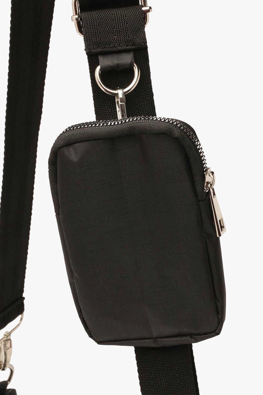 Nylon multi way cross body bag with mini bag new arrivals