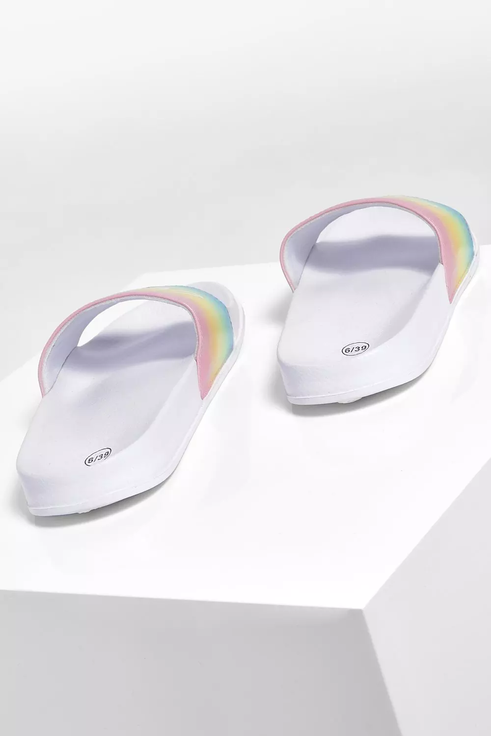 Womens rainbow online sliders