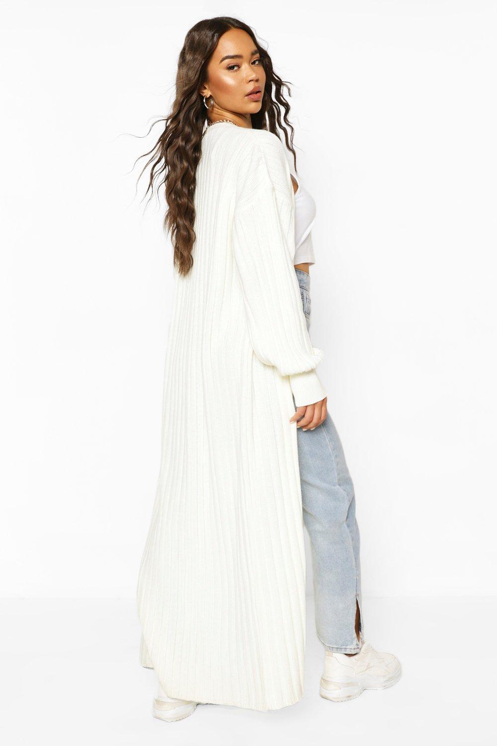 balloon sleeve maxi cardigan