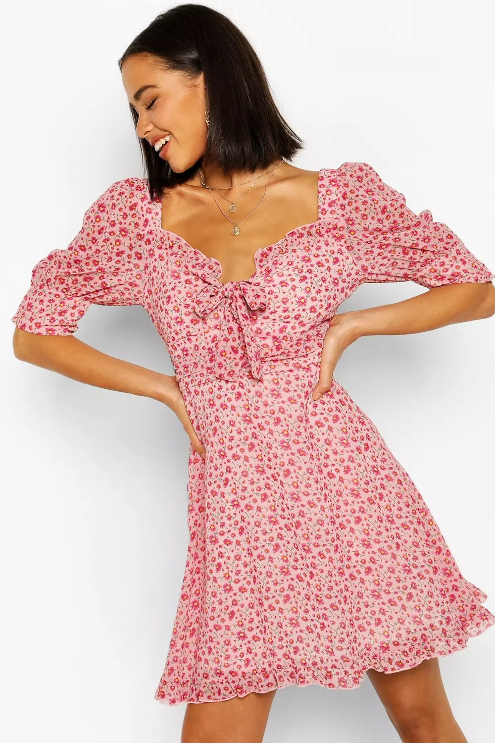 Boohoo top daisy dress