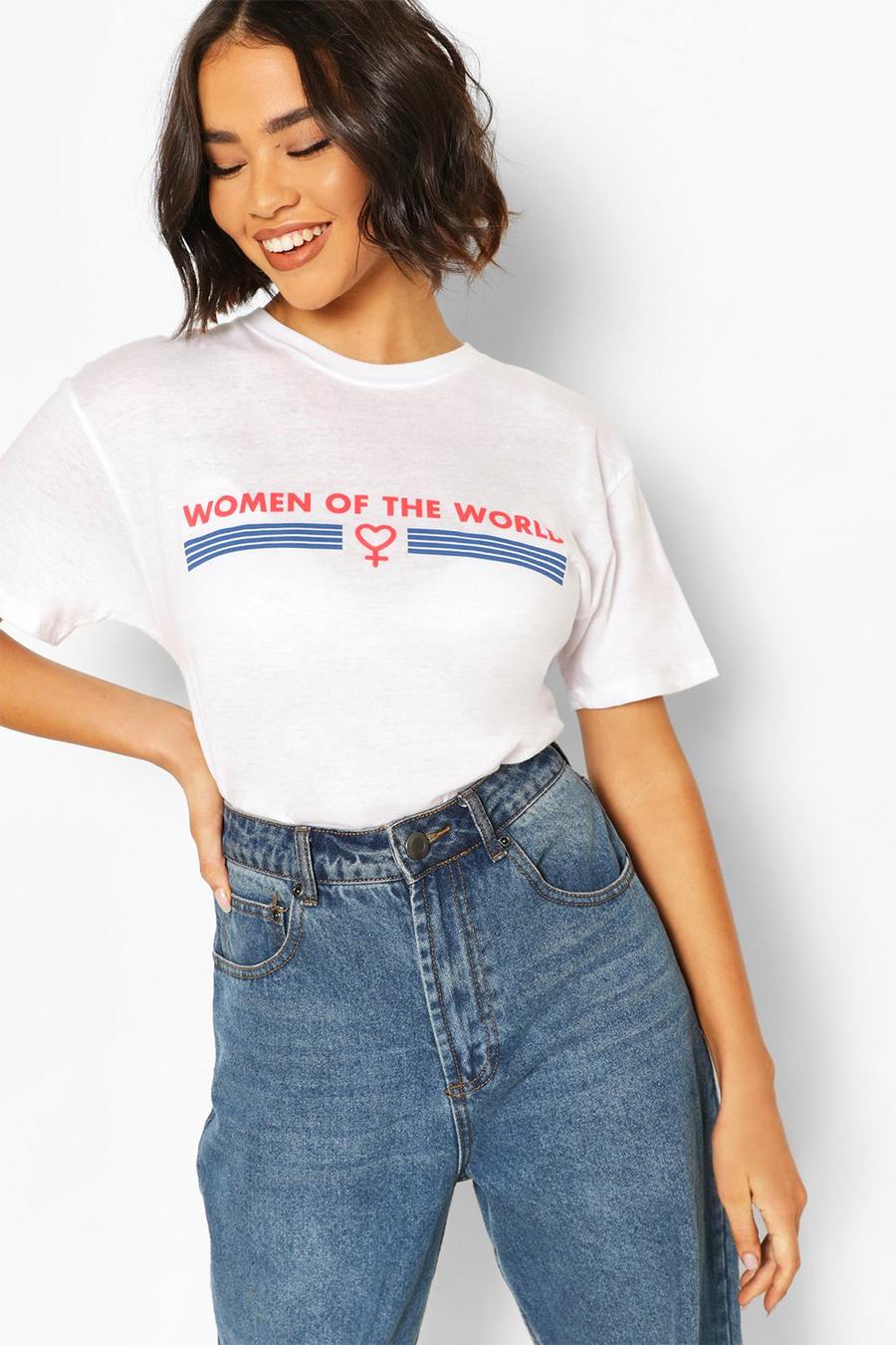 Women of the World Slogan T-Shirt image number 1