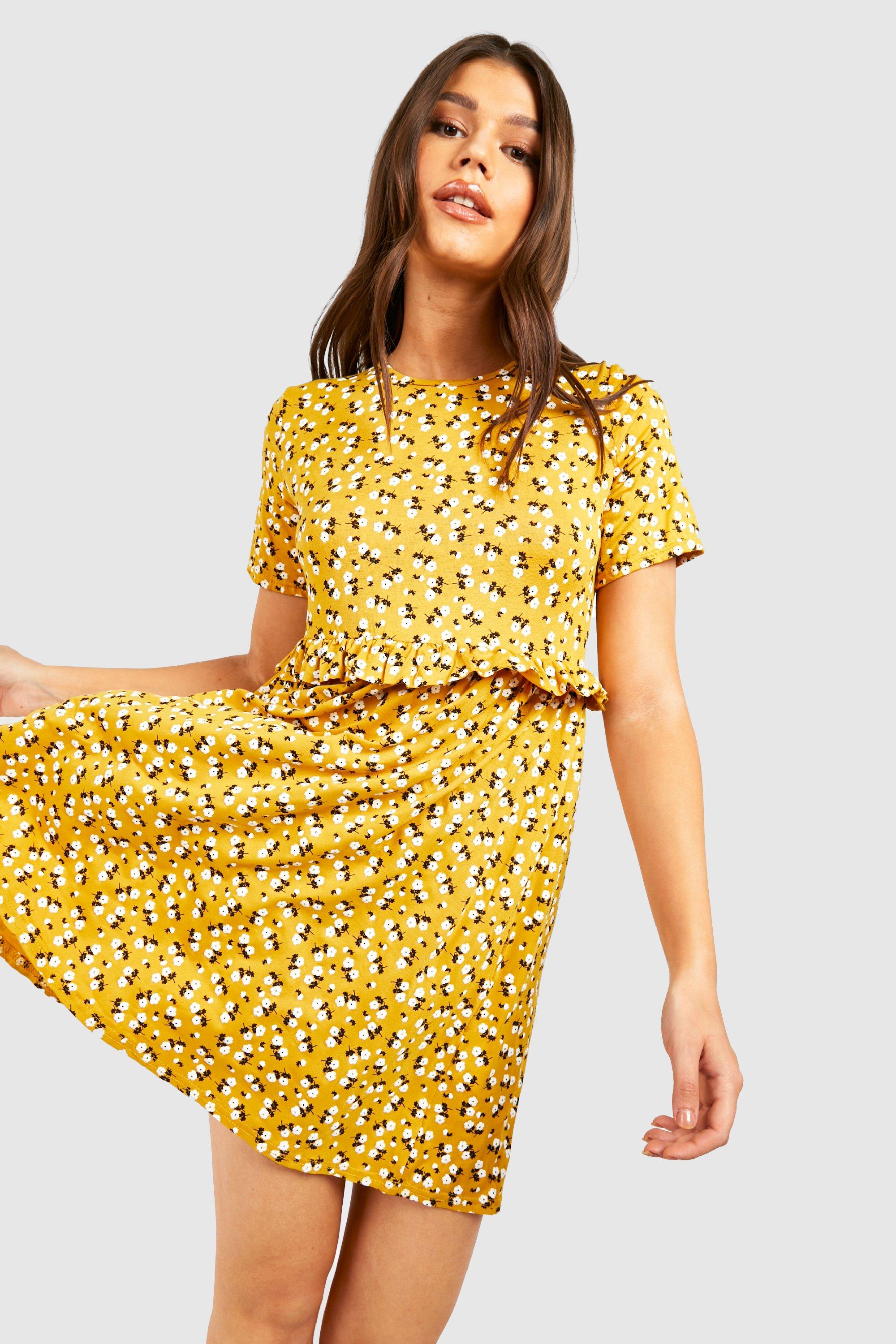 Boohoo ditsy floral dress hotsell