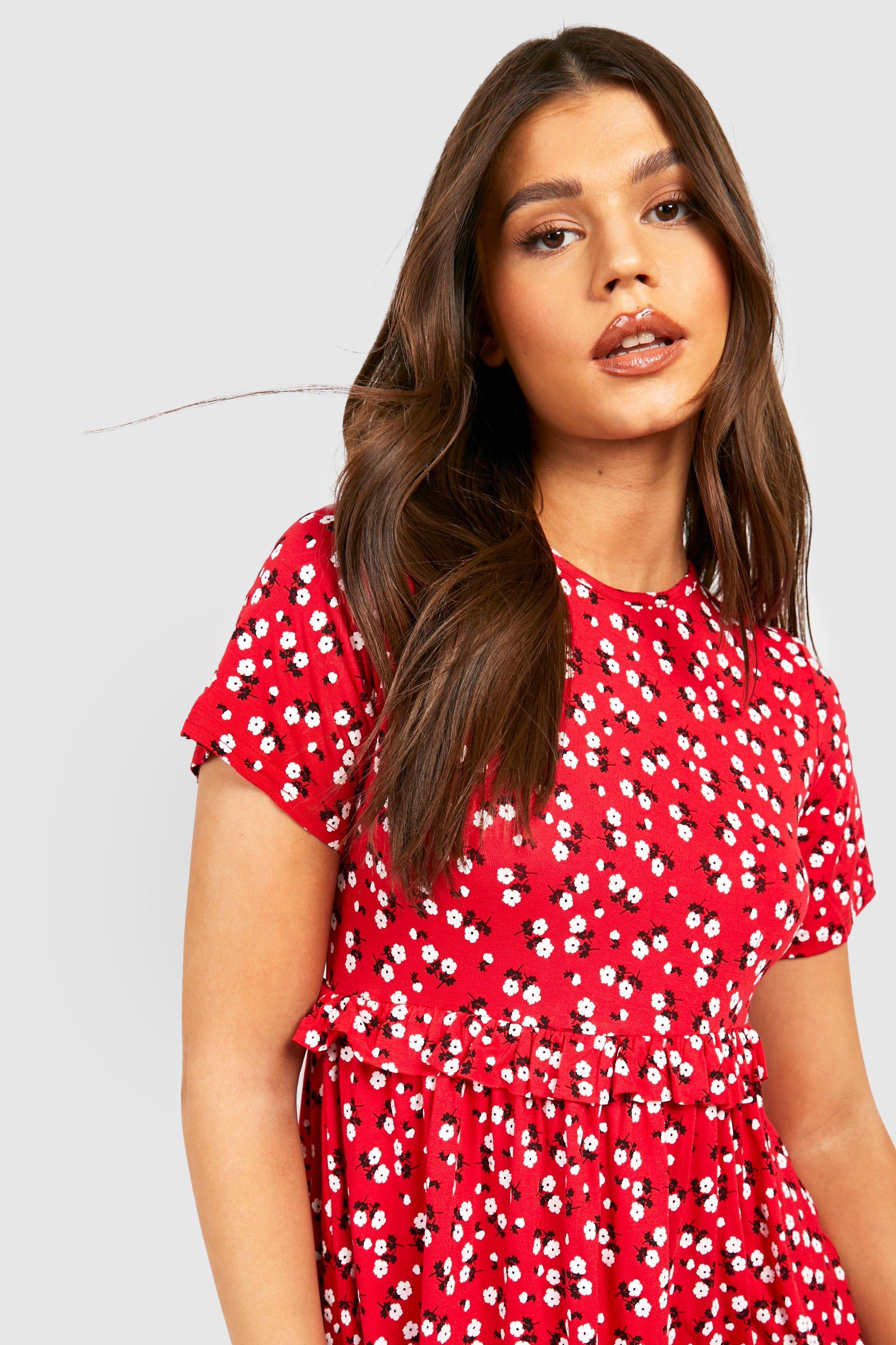 Ditsy Floral Smock Dress | boohoo USA