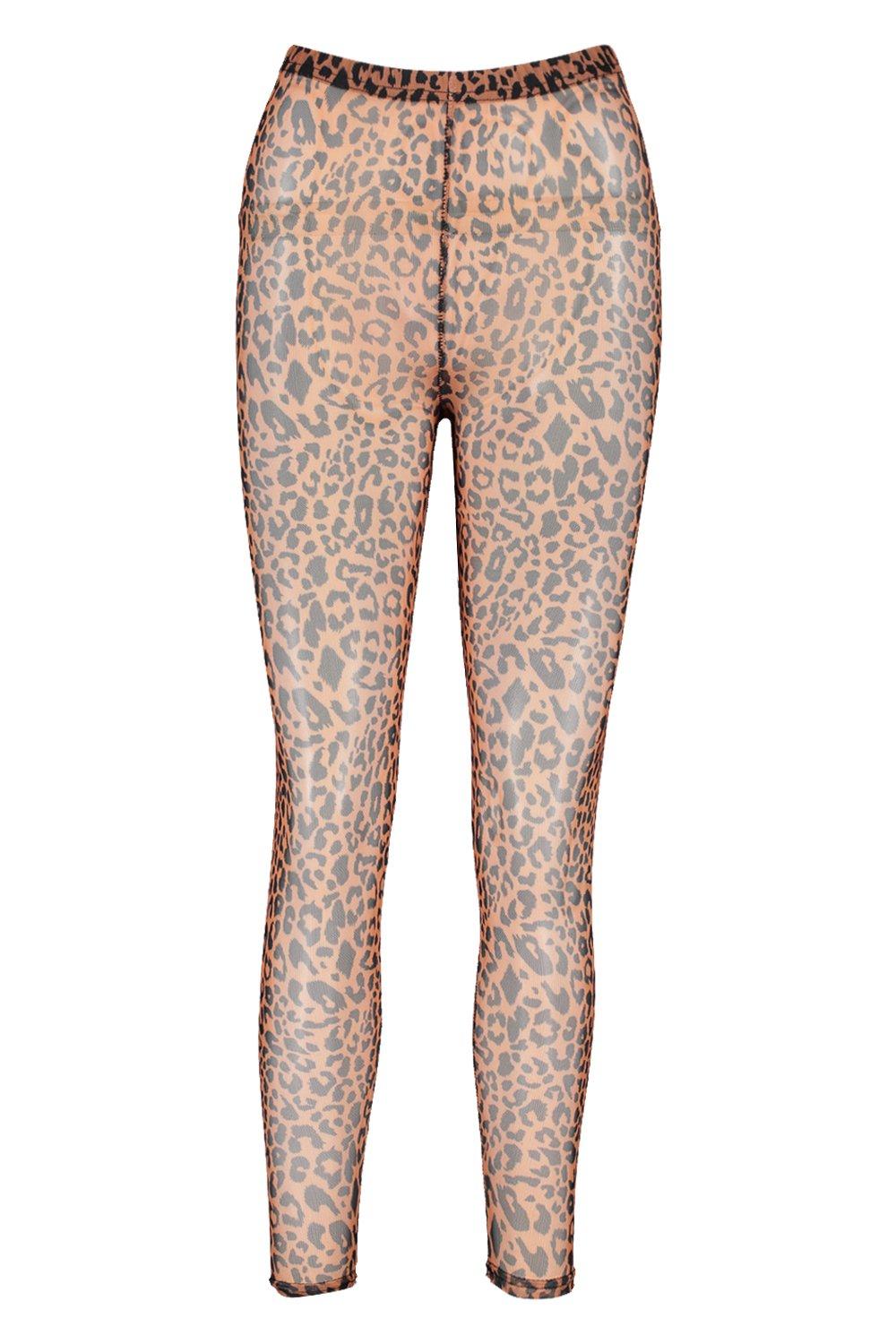 Leopard Mesh Leggings