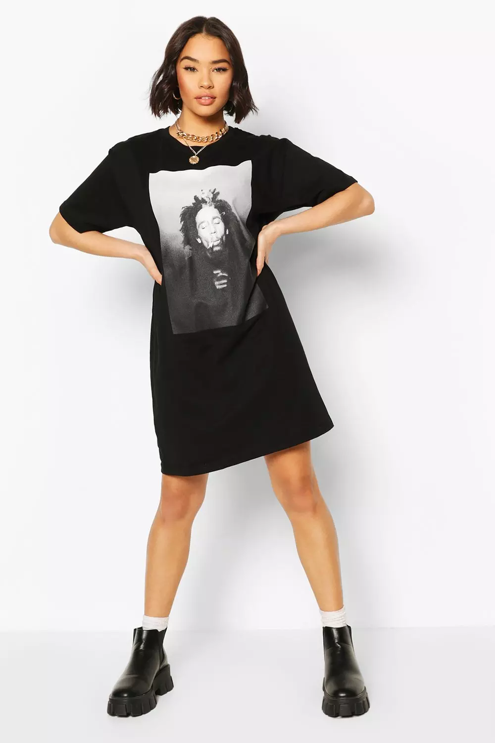 Bob marley 2025 t shirt dress