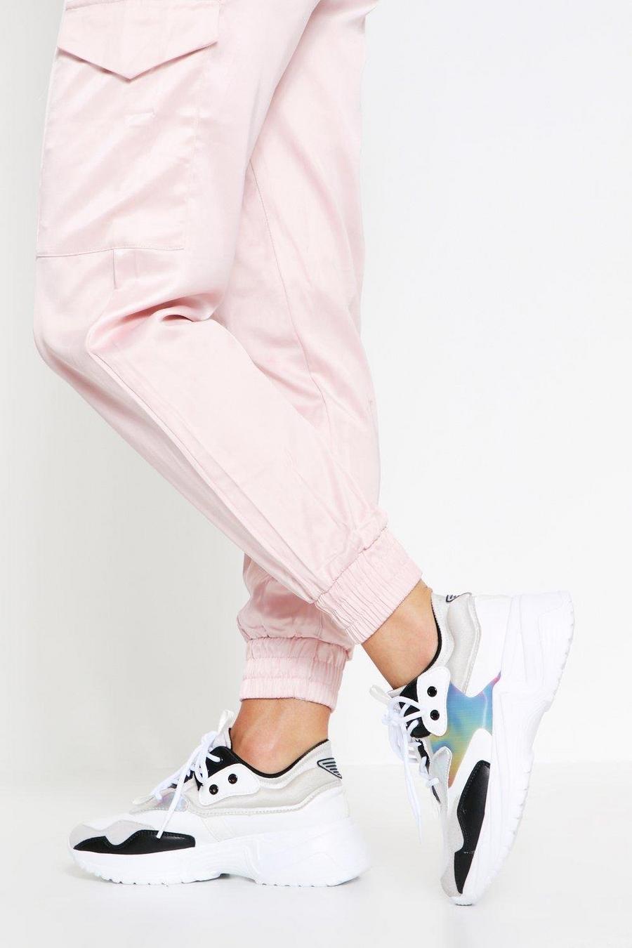 Holographic Panel Chunky Sneakers image number 1