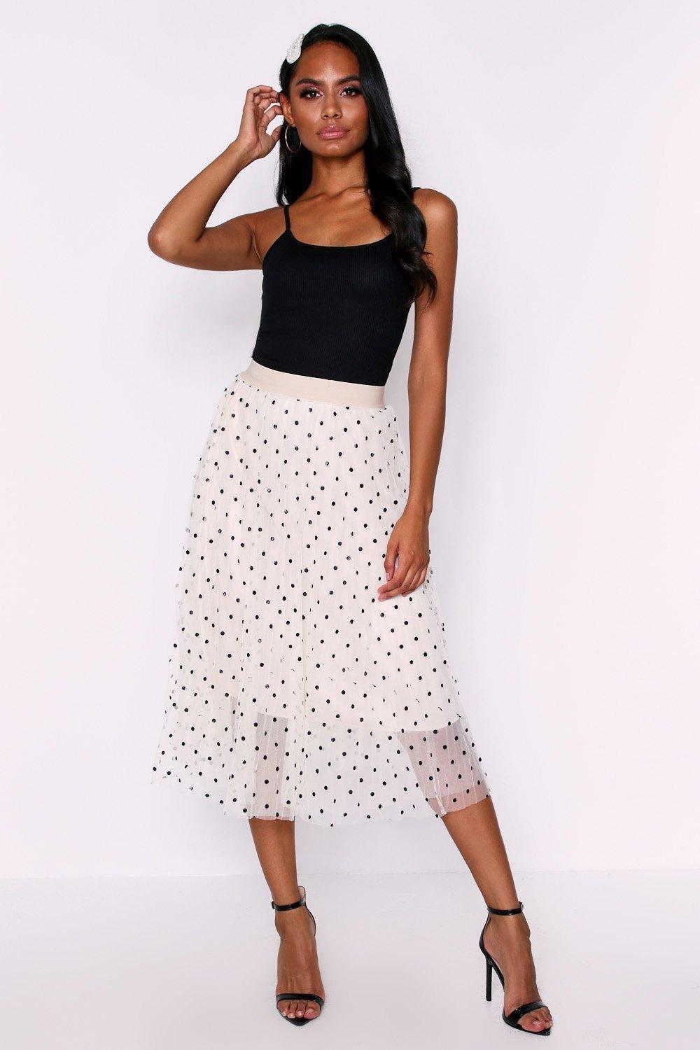 tulle skirt polka dot