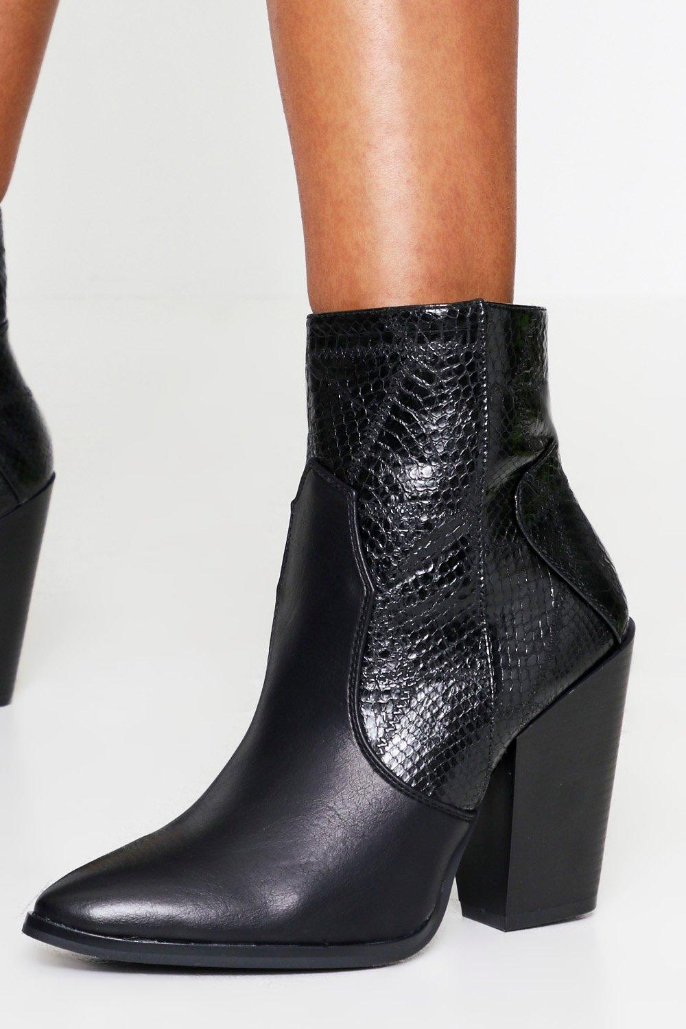 boohoo cowboy boots