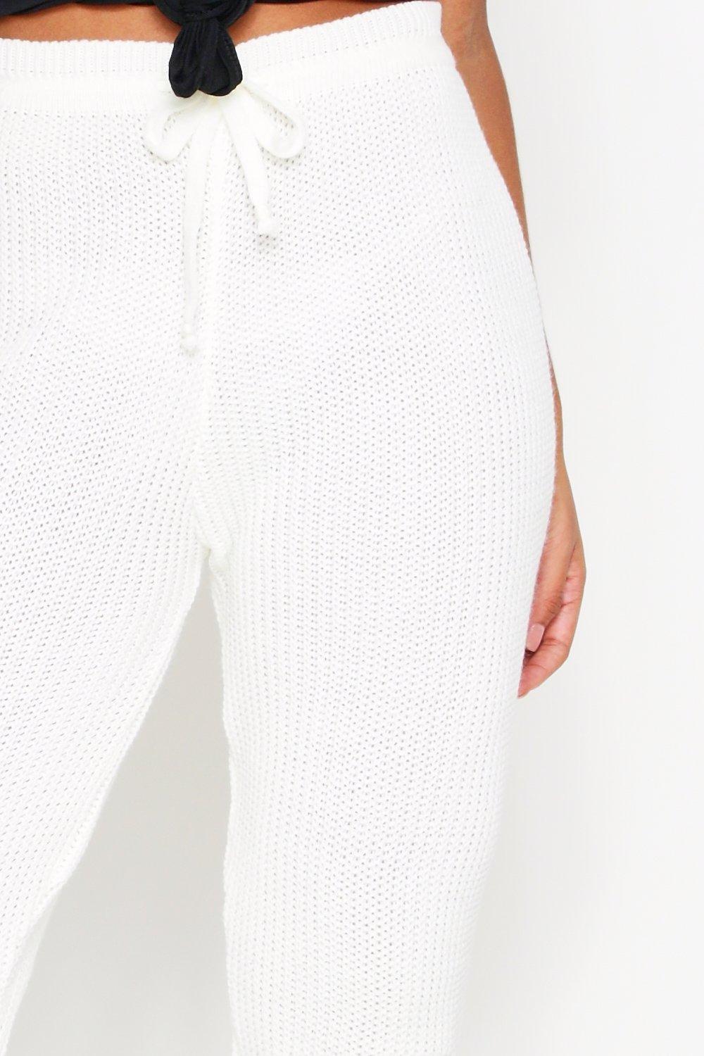 Waffle knit jogger pants sale