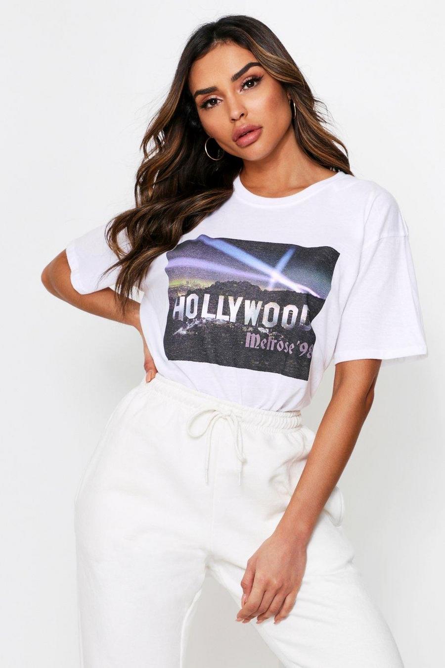 T-shirt oversize con luci di Hollywood image number 1