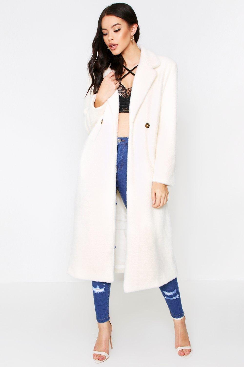 long cream coat women's