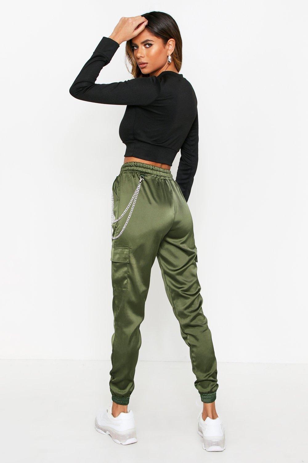 Satin Utility Joggers