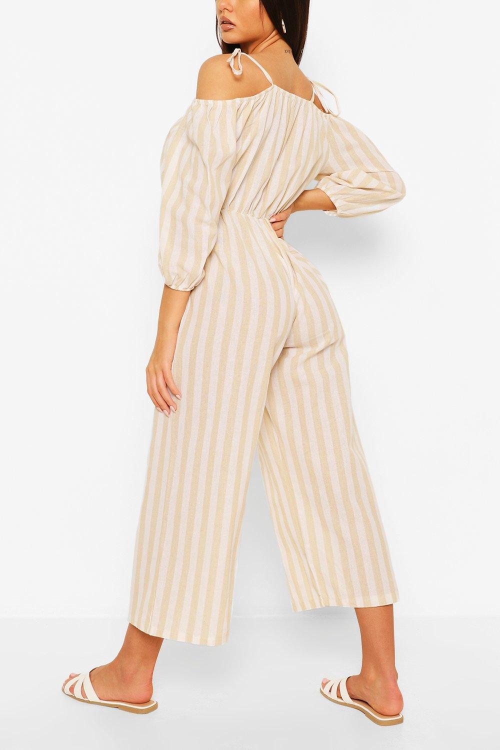 boohoo bardot jumpsuit