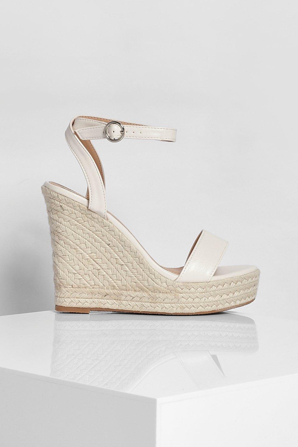 cream espadrille wedges