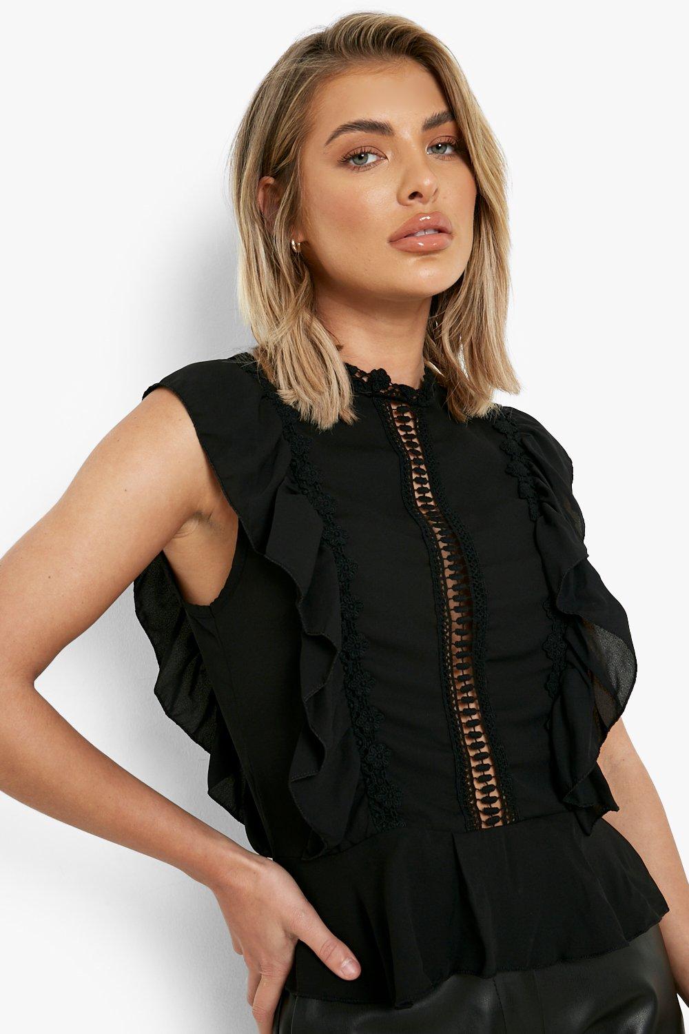 Boohoo hotsell ruffle top