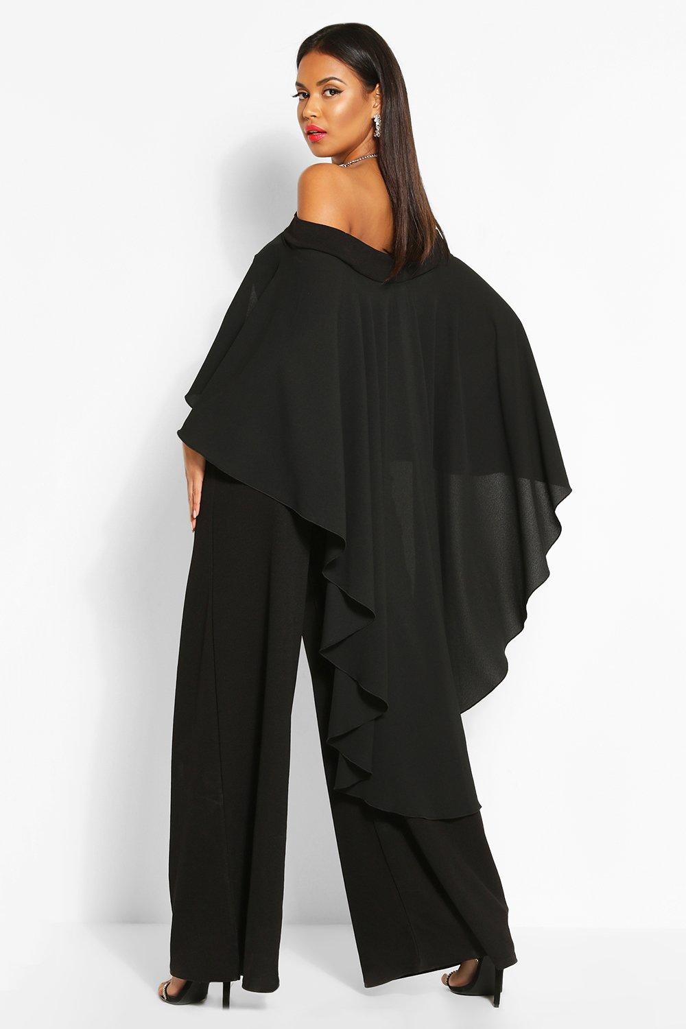 Jumpsuit with cheap cape for prom