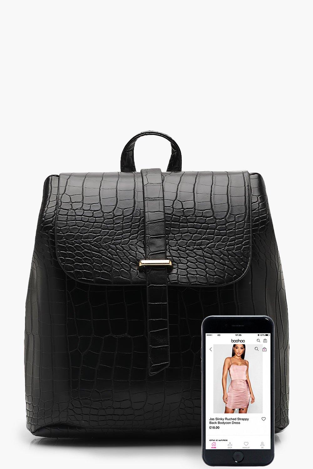 Croc Tab Backpack boohoo