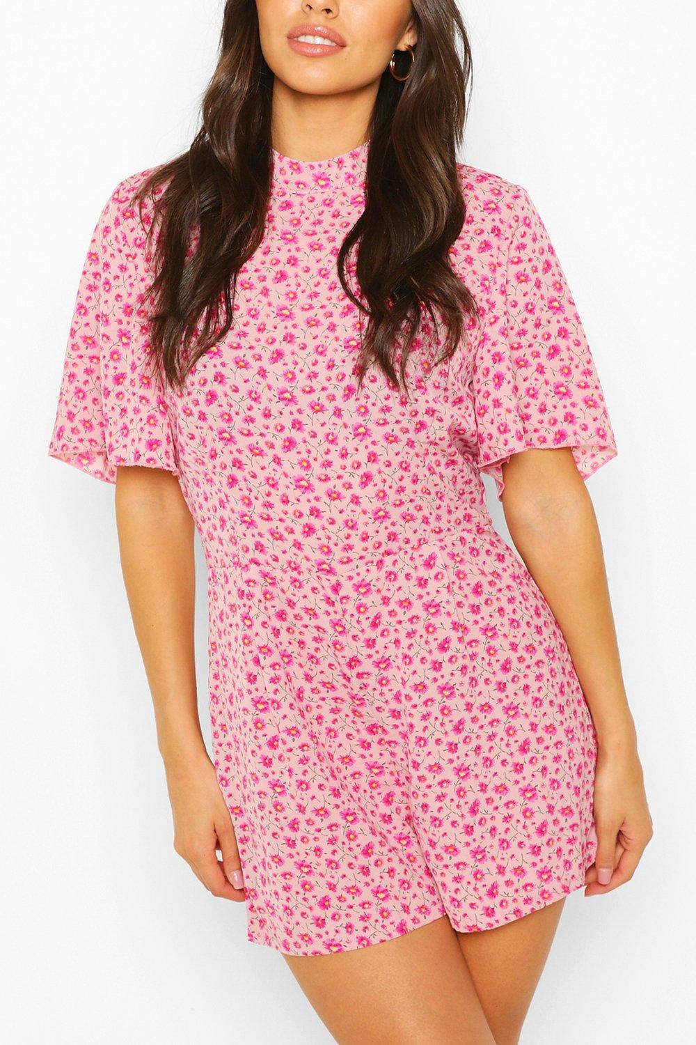 flute sleeve playsuit