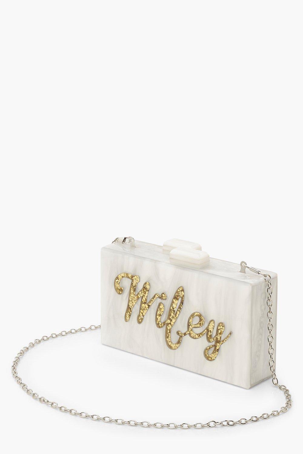 boohoo gold bag